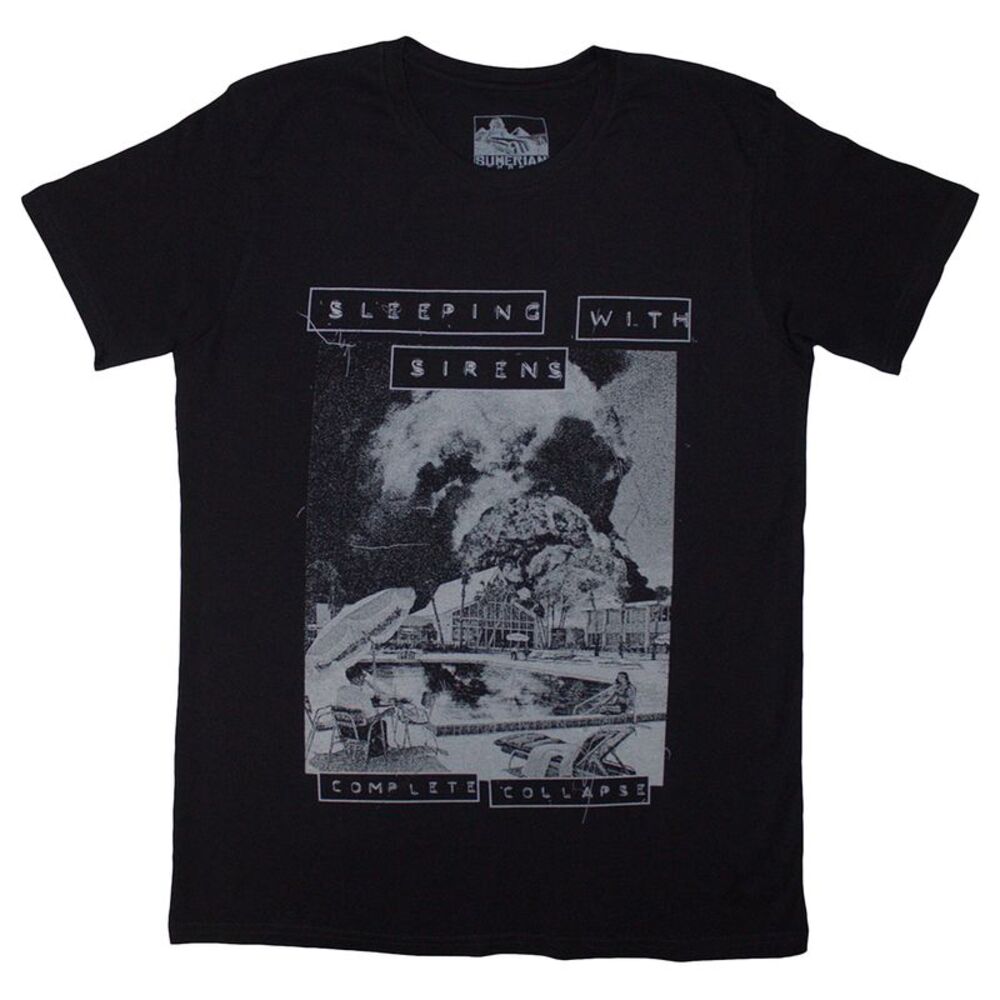 Sleeping With Sirens Unisex Adult Complete Collapse T-Shirt / Black